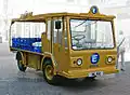 Ein Milk float im Liverpooler Stadtzentrum, Juni 2005