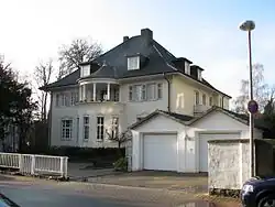 Stadtvilla Noll, Ansicht von der Straße