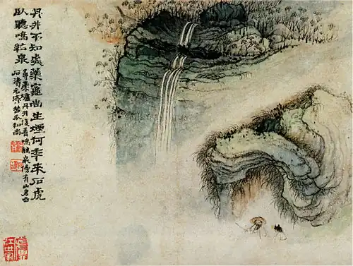 Mingxianquan und Hutouyan, Shi Tao (spätes 17. Jahrhundert)