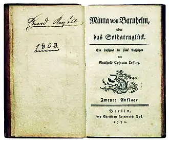 Lessing: Minna von Barnhelm (Lustspiel)