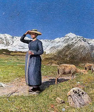 Mittag in den Alpen, 1891