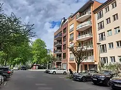 Borsigstraße Blick zur Plansche