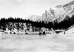 Eisernte am Lautersee um 1912