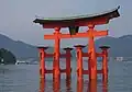Der berühmte Torii von Miyajima