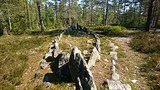 Schiffssetzung am Mjösjön