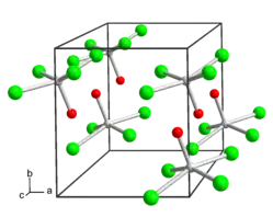 Kristallstruktur von Molybdän(VI)-oxidtetrachlorid