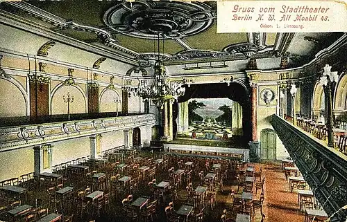 Stadttheater Moabit, Blick in den Saal 1907
