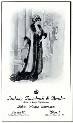 Ludwig Zwieback & Bruder London und Wien (Anzeige, 1910)