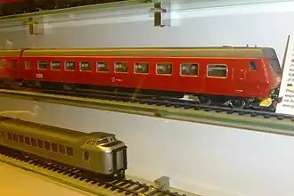 Modell des Bfs im Danmarks Jernbanemuseum (oben)