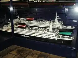 Schiffsmodell der Prins Joachim und der Dronning Ingrid