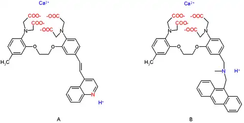 Schema 1. Molekulares Logikgatter von Silva 2000