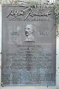 Gedenktafel für Alfred Mombert im Mombertplatz Heidelberg