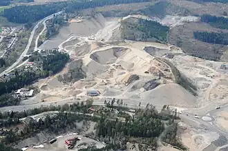 Abbaugebiet bei Mysen