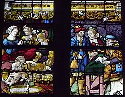 Geburt von Johannes und seine Namensgebung (rechts)