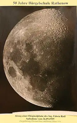 Abzug eines Mondfotos von Edwin Rolf