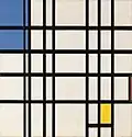 Piet Mondrian: Rhythmus aus geraden Linien, 1935/42.