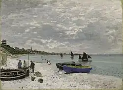 Claude Monet: Der Strand von Sainte-Adresse, 1867