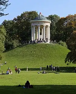Monopteros im Englischen Garten in München, erbaut 1831–36