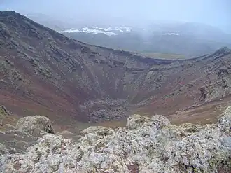 Blick ins Kraterinnere