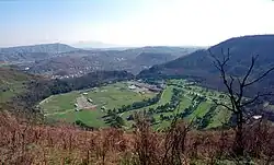 Die abgetragene Ostseite mit dem Einschnitt Porta Campiglione