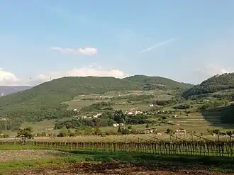 Monte Giovo – Westseite mit dem Ort Sano