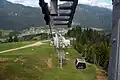Kabinenseilbahn auf den Luschariberg, im Tal Camporosso