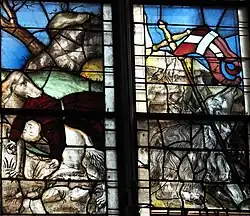 Sohn des Eustachius im Maul eines Wolfes, Lamm Gottes