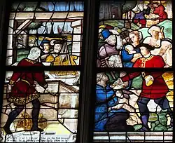 Eligius schmiedet einen zweiten goldenen Sattel und erweist Wohltaten