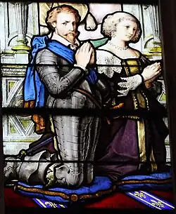 Fenster 19, Henri&nbsp;II. de Bourbon und Charlotte-Marguerite de Montmorency