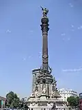 Die Kolumbussäule am Ende der Rambla de Santa Mònica