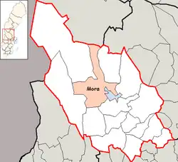 Lage der Gemeinde Mora
