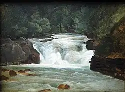 1830: Wasserfall in Oberbayern