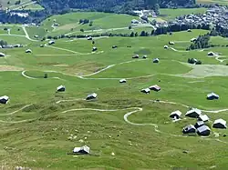 Morissen vom Piz Mundaun gesehen