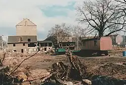 Abriss an der Moritzburger Straße 1996