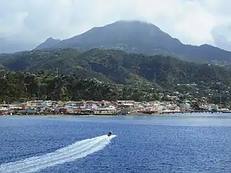 Morne Anglais wolkenverhangen im Jahr 2019