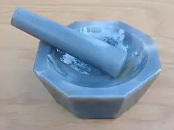 Achatmörser und Pistill