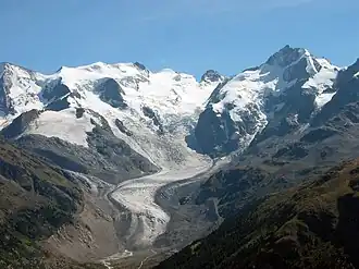 Berninamassiv und Morteratschgletscher