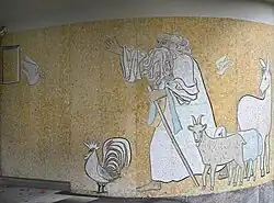 1948 das Wandmosaik Arche Noah für das Bundesamt für Landestopografie in Bern.