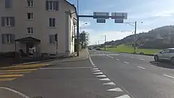 Strasse Richtung Luzern in Mosen LU