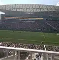 Das Mosaic Stadium während eines Fußballspiels im Oktober 2018