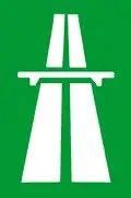 Zeichen für die Autobahn