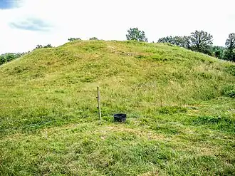 Erdhügel der Turmhügelburg