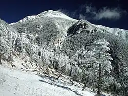 Blick von Hijiridaira auf Hijiri-dake