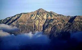 Blick auf den Kasagatake vom Nishihotaka