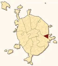 Lage von Weschnjaki innerhalb Moskaus