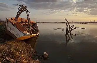 Mtera-Stausee im Sonnenuntergang