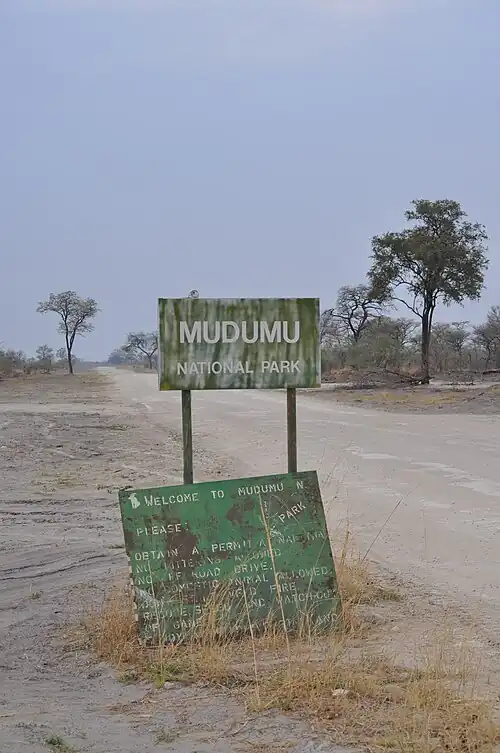 Eingang zum Mudumu NP