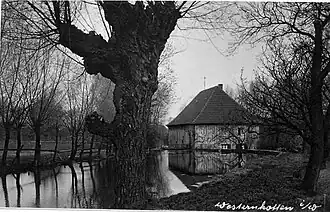 Sicht von Osten, im Vordergrund der Osterbach