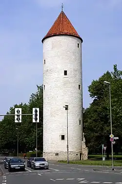 Kegeldach auf dem Buddenturm in Münster
