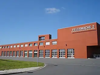 Die Feuerwache 2 an der Theodor-Scheiwe-Straße